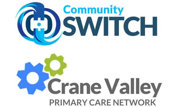 Commujnity SWITCH and Crane Valley PCN logos