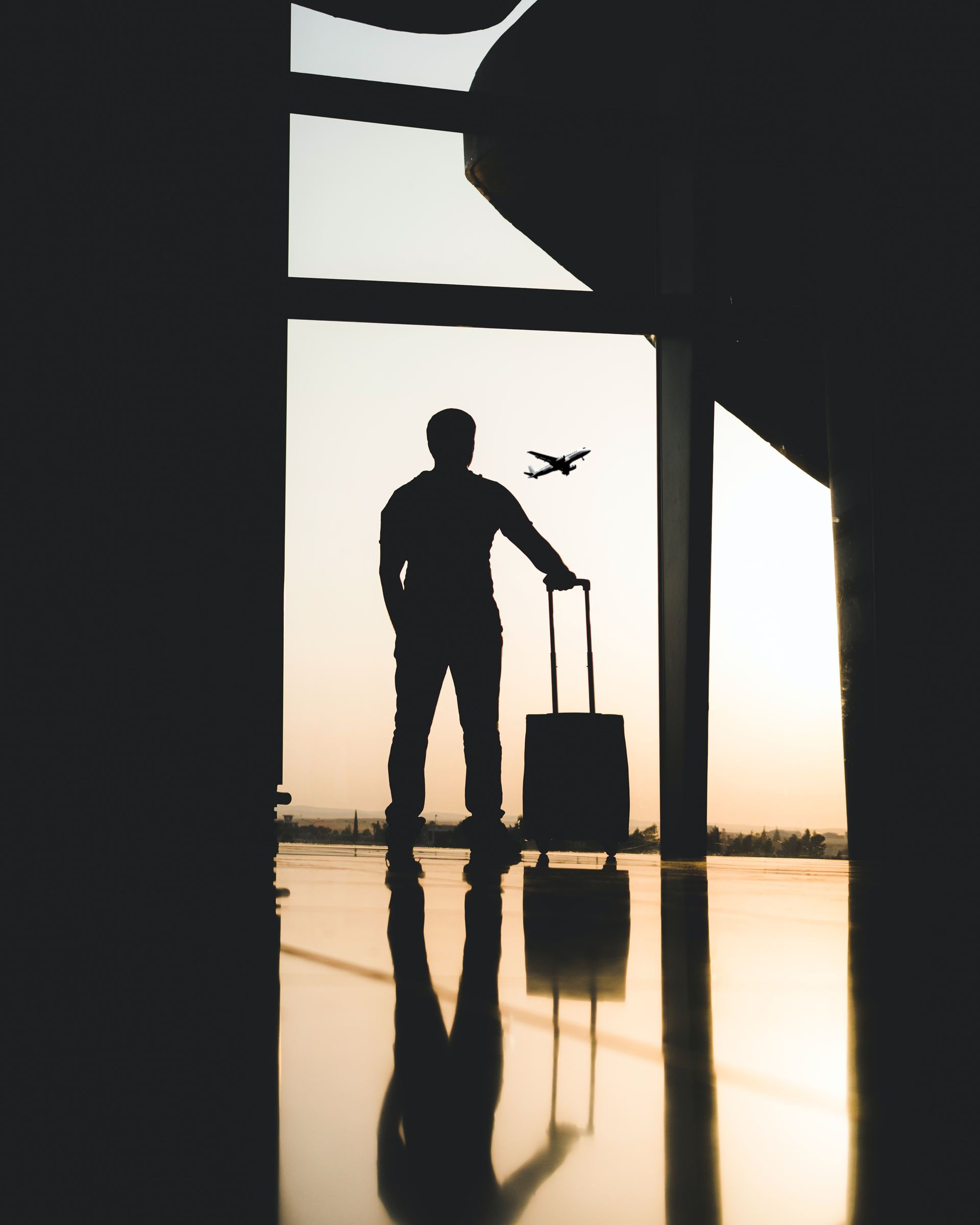 person at an airport